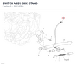 SWITCH ASSY, SIDE STAND 53910232A diagram position