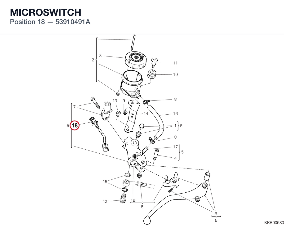 MICROSWITCH 53910491A diagram position