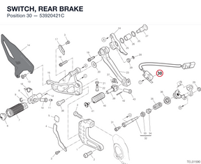 SWITCH, REAR BRAKE 53920421C diagram position