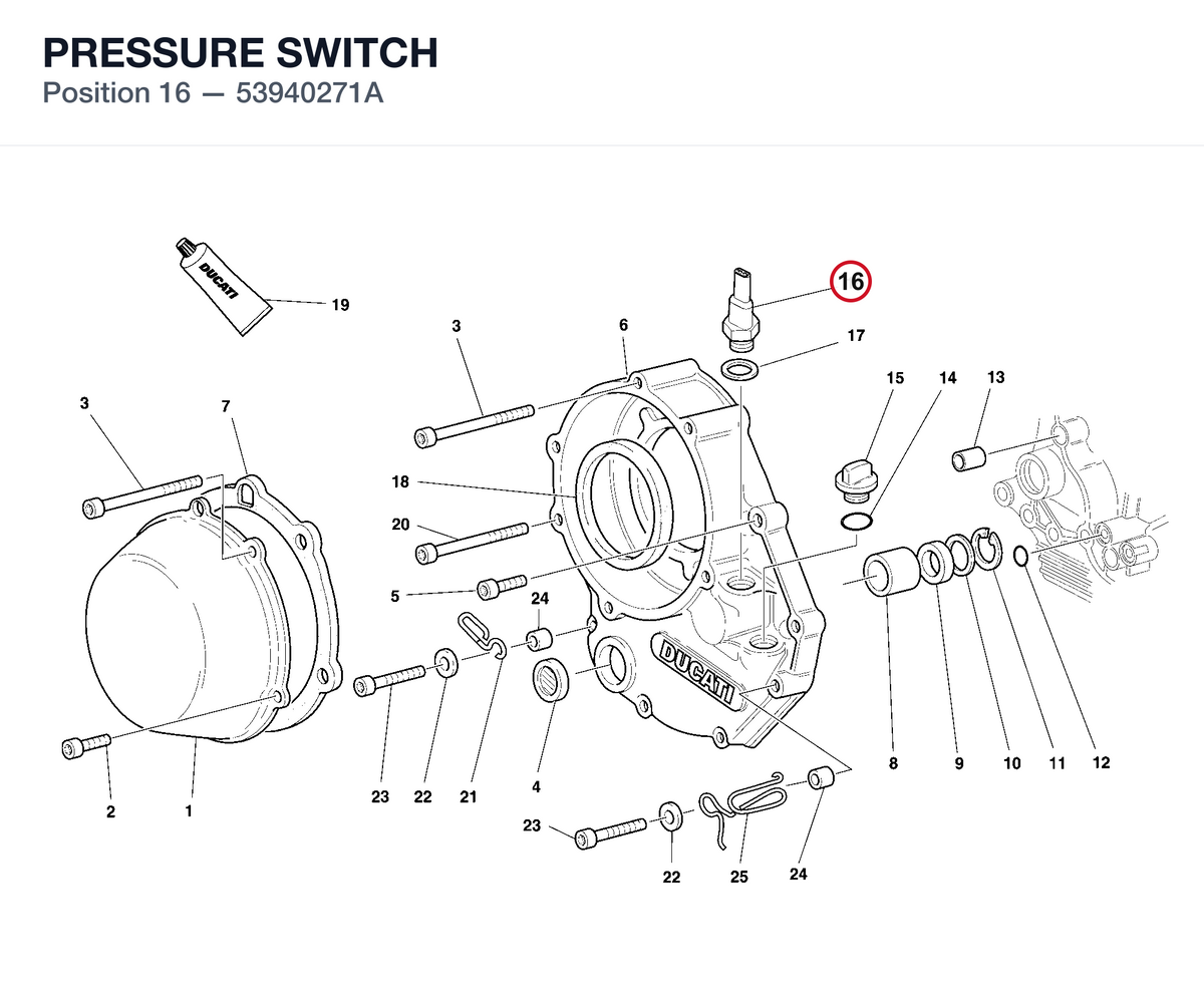 PRESSURE SWITCH 53940271A diagram position