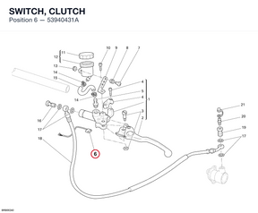 SWITCH, CLUTCH 53940431A diagram position