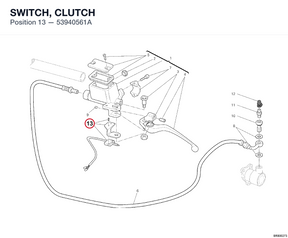 SWITCH, CLUTCH 53940561A diagram position
