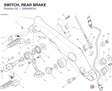 SWITCH, REAR BRAKE 53940901A diagram position