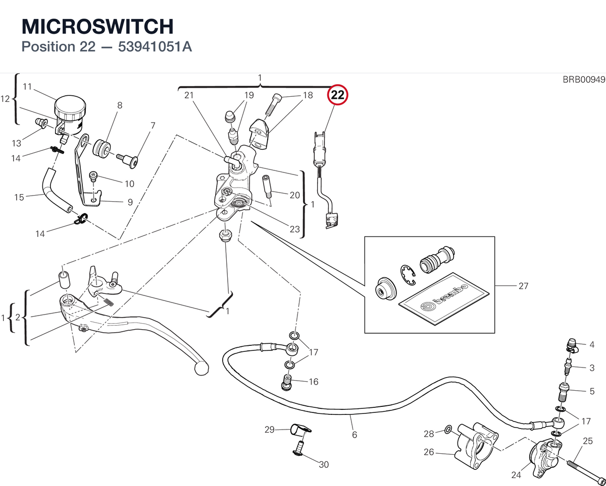 MICROSWITCH 53941051A diagram position