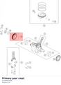 Diagram preview: Primary gear cmpl. (61330055200)