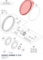Diagram preview: GASKET RUBBER 3''X19'' (60309277100)