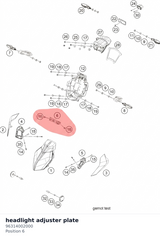 Diagram preview: headlight adjuster plate (96314002000)