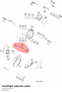 Diagram preview: headlight adjuster plate (96314002000)