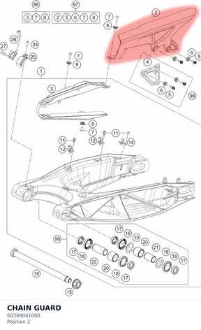 Diagram preview: CHAIN GUARD (60304061000)