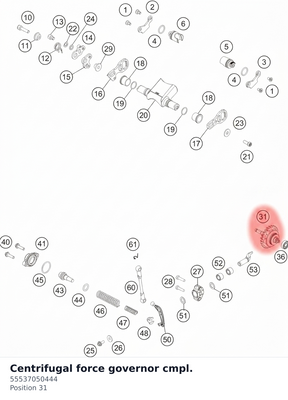 Diagram preview: Centrifugal force governor cmpl. (55537050444)