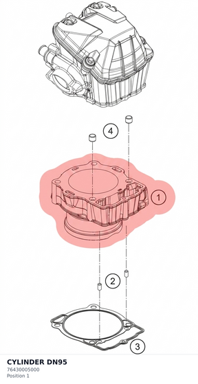 Diagram preview: CYLINDER DN95 (76430005000)