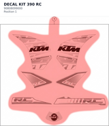 Diagram preview: DECAL KIT 390 RC (90808099000)