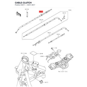 Kawasaki OEM – CABLE-CLUTCH product image