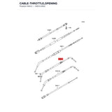 Kawasaki OEM – CABLE-THROTTLE,OPENIN product image