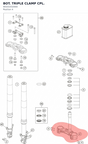 Diagram preview: BOT. TRIPLE CLAMP CPL. (90101032000)