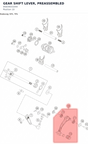 Diagram preview: GEAR SHIFT LEVER, PREASSEMBLED (95834031044)