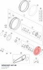 Diagram preview: SPROCKET 45T                08 (C75010051045)