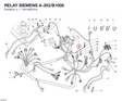 RELAY SIEMENS A-303/B1008 54140031A diagram position