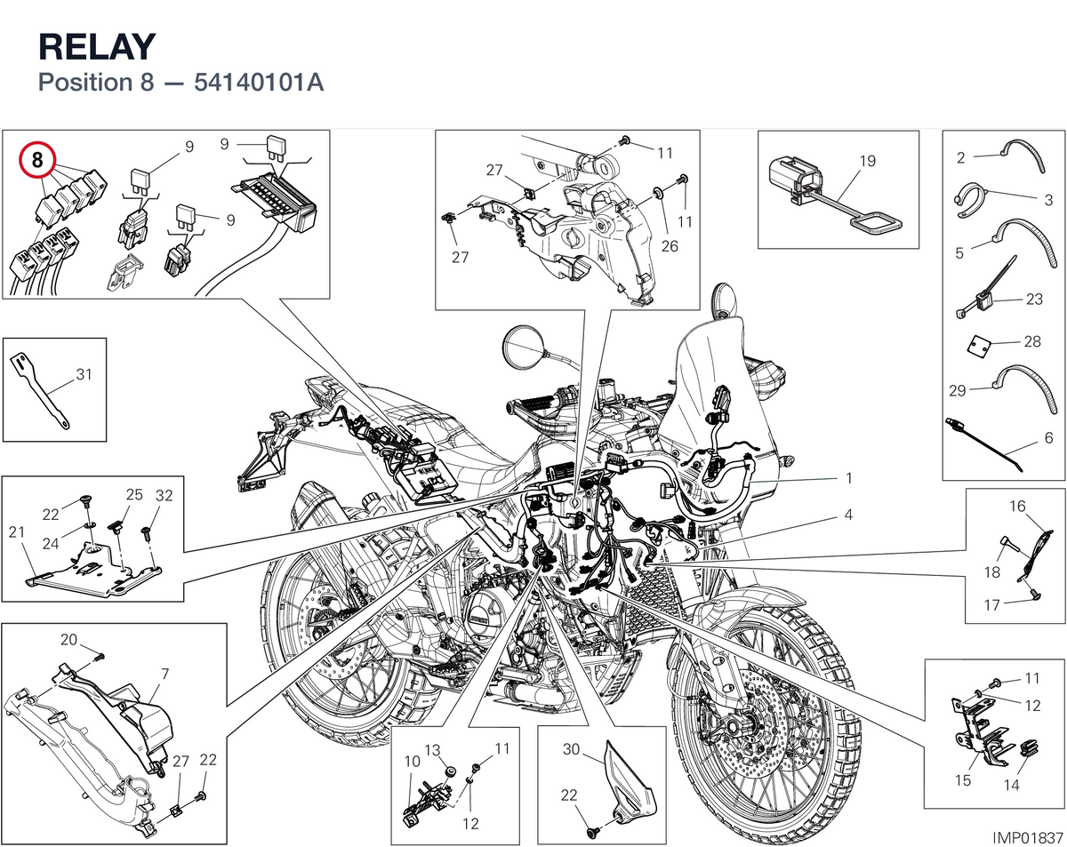 RELAY 54140101A diagram position