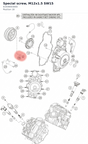 Diagram preview: Special screw, M12x1.5 SW15 (61939003000)