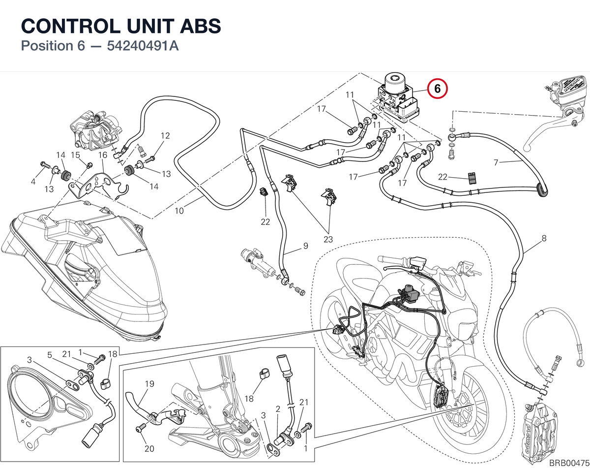 CONTROL UNIT ABS 54240491A diagram position