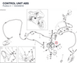 CONTROL UNIT ABS 54240581B diagram position