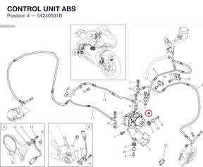 CONTROL UNIT ABS 54240581B diagram position