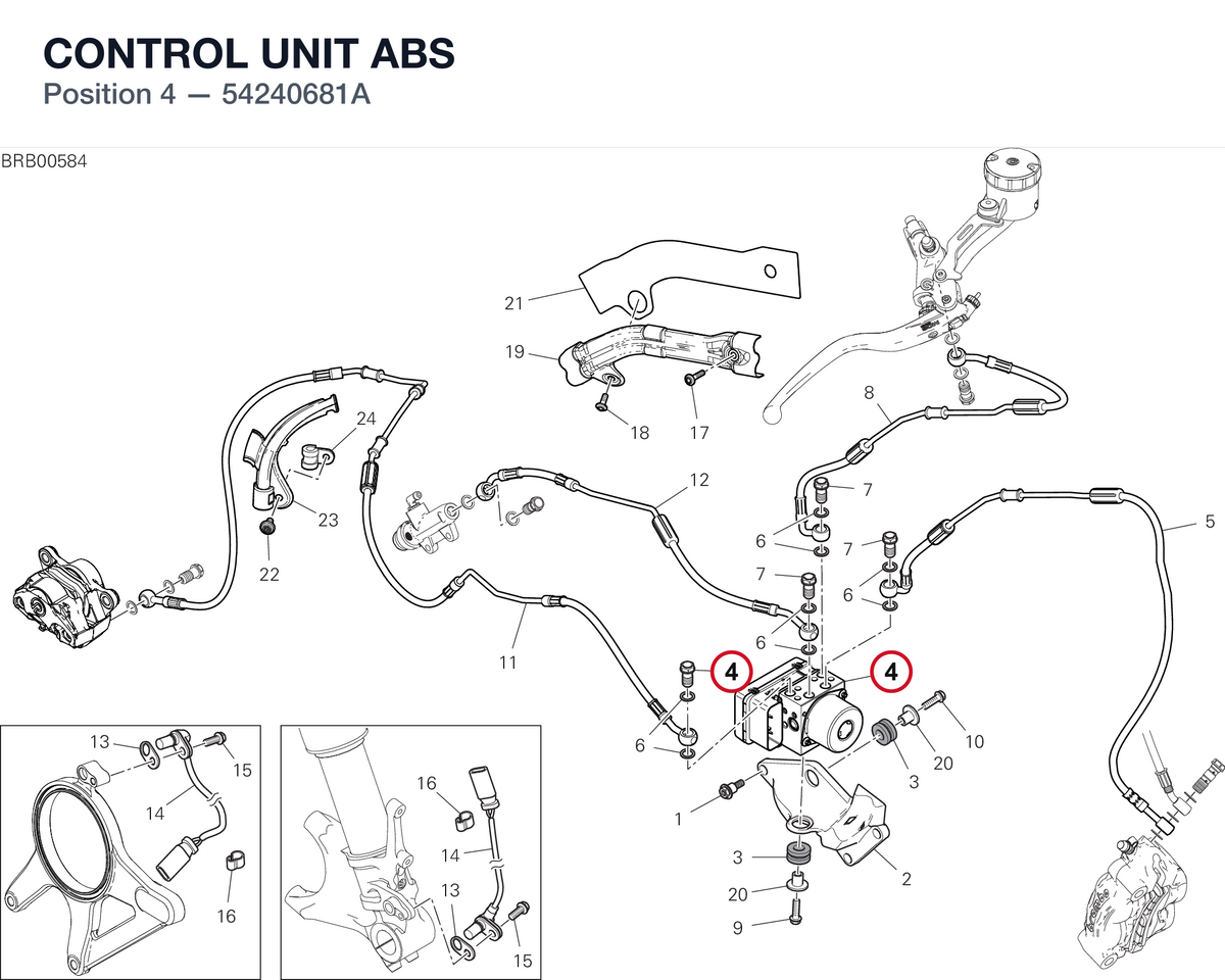 CONTROL UNIT ABS 54240681A diagram position
