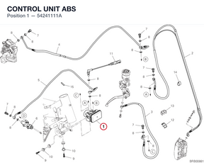 CONTROL UNIT ABS 54241111A diagram position