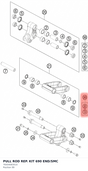 Diagram preview: PULL ROD REP. KIT 690 END/SMC (76504083010)