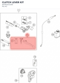 Diagram preview: CLUTCH LEVER KIT (A63402031000)