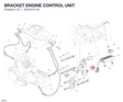 BRACKET ENGINE CONTROL UNIT 54410111A diagram position