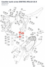 Diagram preview: Counter-sunk screw DIN7991-M5x10-10.9 (0991050102)