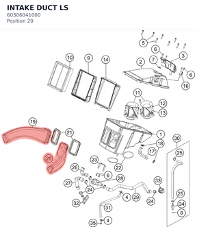Diagram preview: INTAKE DUCT LS (60306041000)