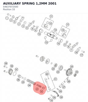 Diagram preview: AUXILIARY SPRING 1,2MM    2001 (54637072500)