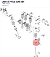 Diagram preview: VALVE SPRING WASHER (63536036100)