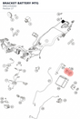 Diagram preview: BRACKET BATTERY MTG (90611054000)