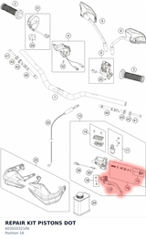 Diagram preview: REPAIR KIT PISTONS DOT (60302032100)