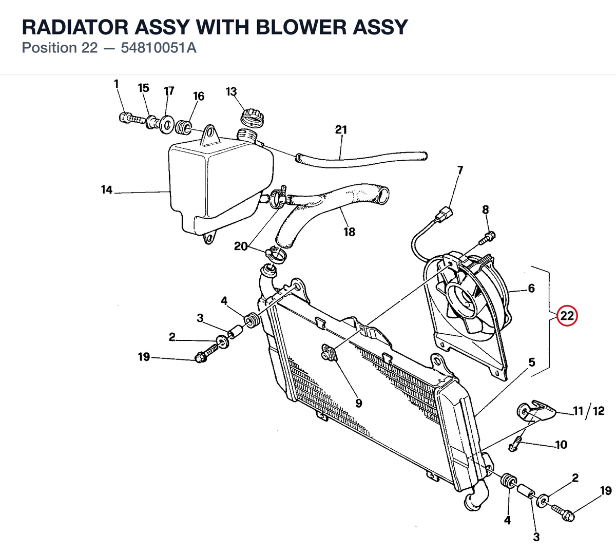RADIATOR ASSY WITH BLOWER ASSY