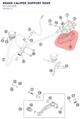 Diagram preview: BRAKE CALIPER SUPPORT REAR (90113075000)