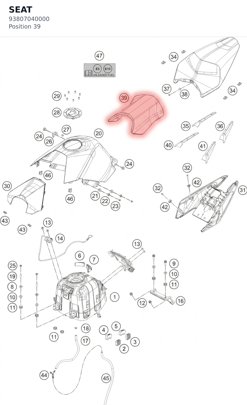 Diagram preview: SEAT (93807040000)