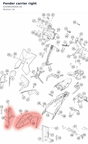 Diagram preview: Fender carrier right (63508026000C1B)