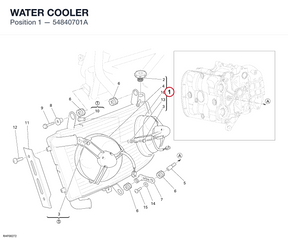 WATER COOLER 54840701A diagram position