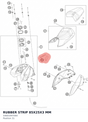 Diagram preview: RUBBER STRIP 85X25X3 MM (54601097000)