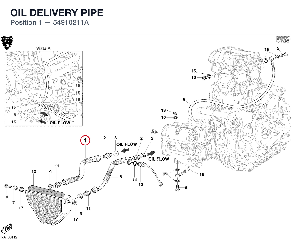 OIL DELIVERY PIPE