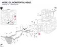 HOSE, OIL HORIZONTAL HEAD
