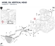 HOSE, OIL VERTICAL HEAD