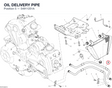 OIL DELIVERY PIPE 54911251A diagram position