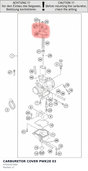 Diagram preview: CARBURETOR COVER PWK28 03 (47031027000)