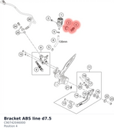 Diagram preview: Bracket ABS line d7.5 (C90742046000)
